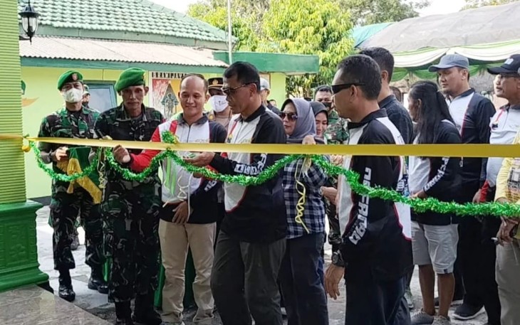 Danrem 081/DSJ potong pita resmikan aula tangkas di Nganjuk. Sabtu (07/05/2022)