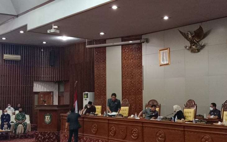 Rapat paripurna DPRD Provinsi Bengkulu, Selasa (10/5/2022)