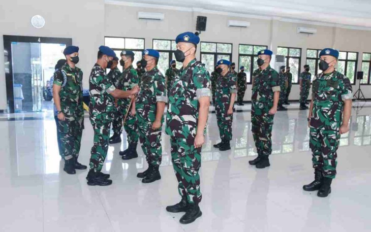Dankoharmatau lantik pejabat baru di jajaran Koharmatau. Selasa (10/05/2022)