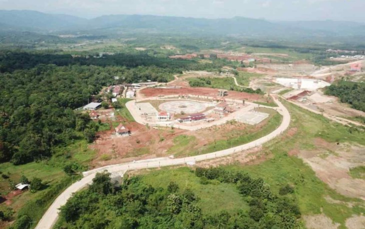 Bendungan Sadawarna di Kabupaten Subang capai progres 83% pengerjaannya. Jum'at (13/05/2022)