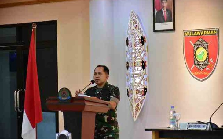 Danrem 091/ASN saat membuka acara bimtek. Sabtu (14/05/2022)