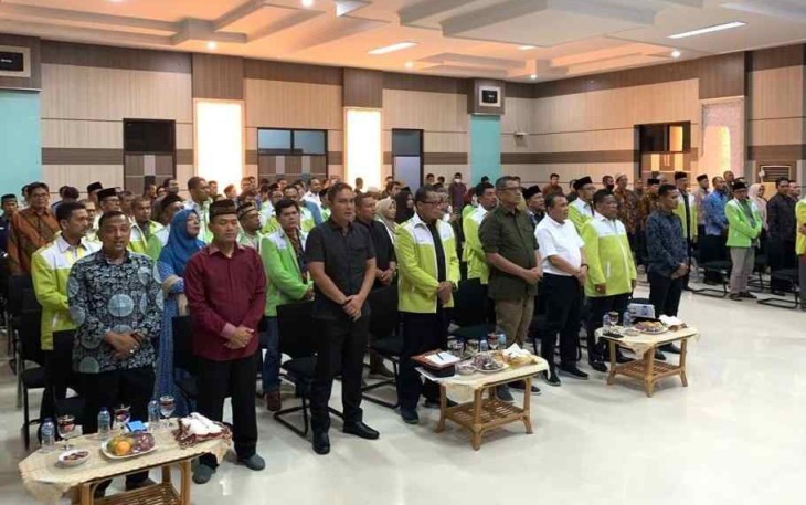 Saat pelantikan pengurus MES di aula kantor walikota Sabang. Jum'at (13/05/2022)