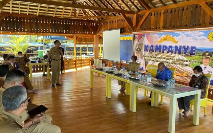 Sosialisasi Rekomendasi Perlindungan Lahan Pertanian Pangan Berkelanjutan (RPLP2B), Selasa (17/5/2022)