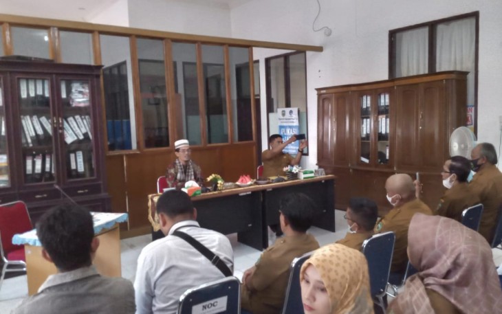 Halal bihalal Diskominfotik Pasaman, Selasa (17/5/2022)