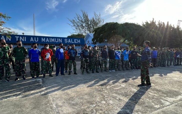 Apel kesehatan lanud MUS. Kamis (19/05/2022)
