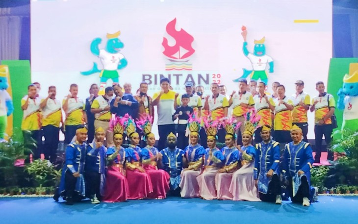 Peluncuran Logo dan maskot Porprov ke-V Kepri, Jumat (20/5/2022) malam