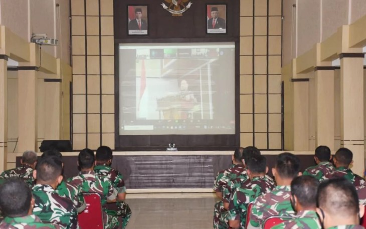Pengaran Kasad di Korem 081/DSJ melalui vidcon