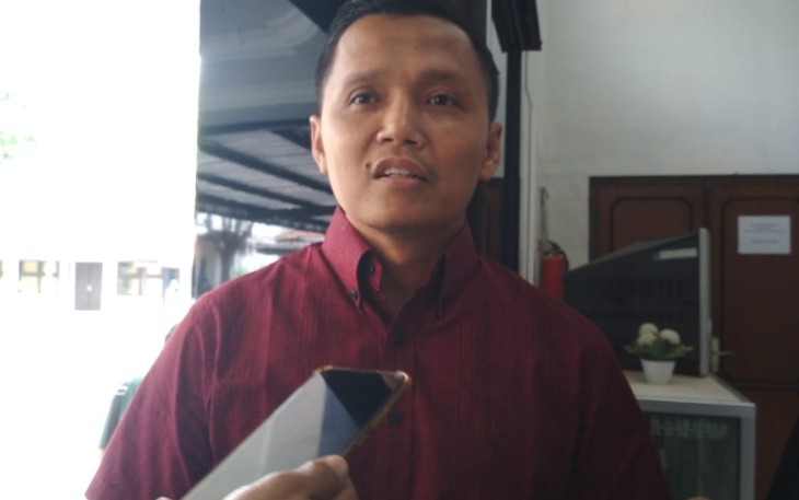 Ketua harian Pengcab PBVSI Kabupaten Karanganyar, Anung Marwoko.