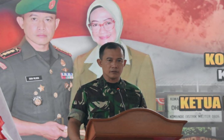 Danrem saat memberikan arahan di Kodim 0806/Trenggalek 
