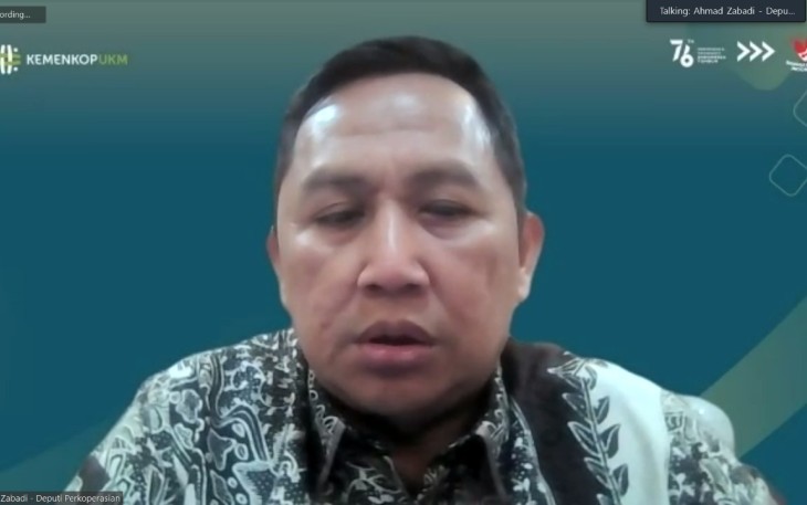 Zabadi saat menjelaskan KemenKopUKM kirim 3 surat teguran hingga bentuk tim khusus
