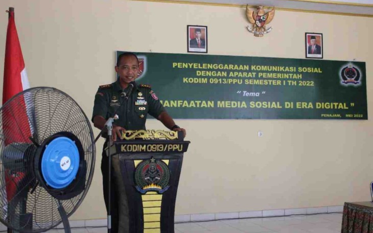 Pengarahan tegas Dandim 0913/PPU kepada seluruh prajuritnya 