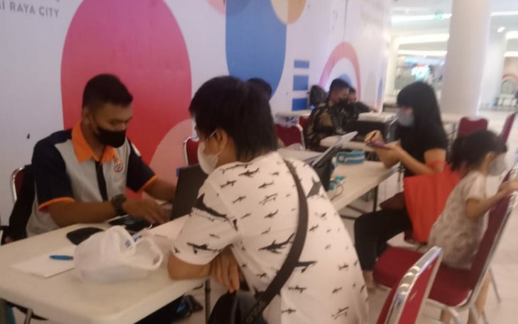 Antusias warga serbu gerai vaksinasi lanud Supadio