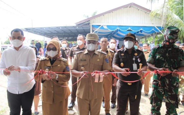 Peresmian Rumah Restorative Justice (RJ) di balai Desa Sidorukun, Senin (30/5/2022).