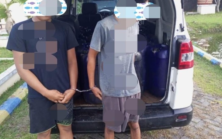 Terduga Pelaku dan Barang Bukti saat Diamankan 