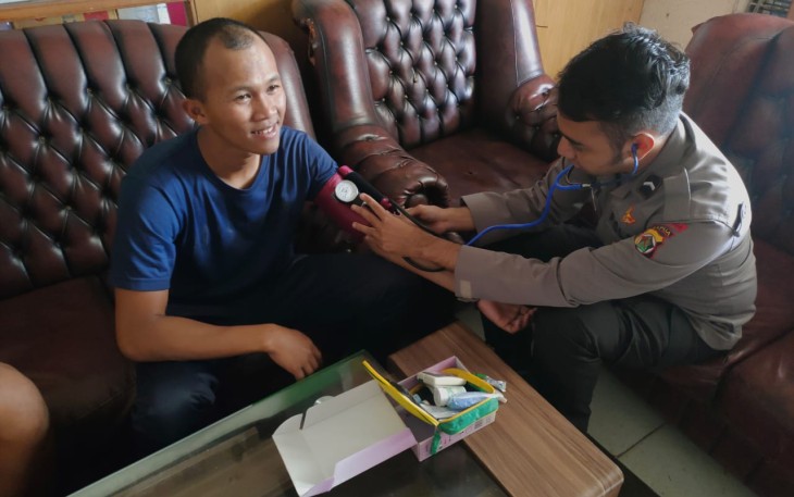 Pemeriksaan kesehatan personel satgas