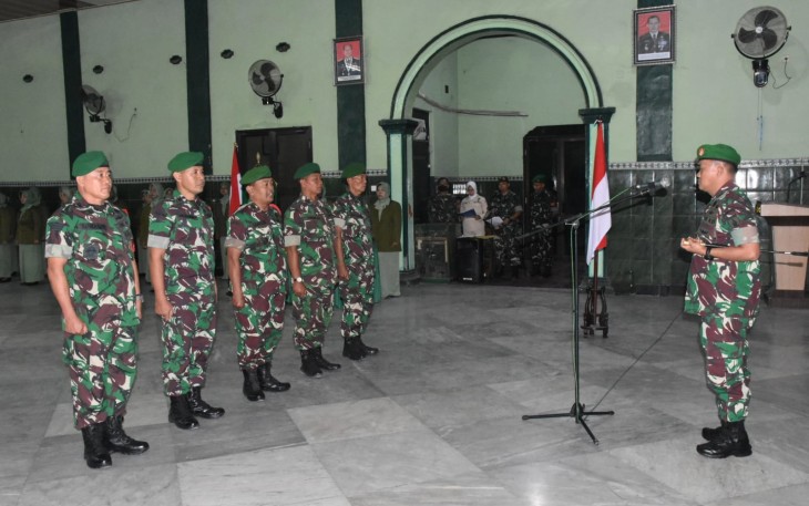 Korps raport penerimaan perwira baru Kodim 0803/Madiun