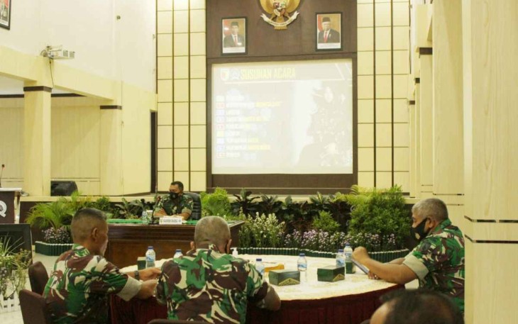 Kasrem 081/DSJ membuka pendataan pembinaan Logwil semester I TA 
