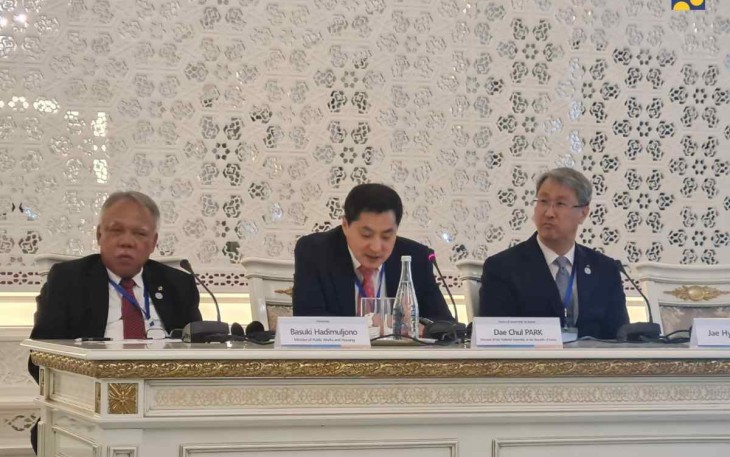 Menteri Basuki saat menghadiri K-Water’s Side Event Global Water Leaders Seminar di Tajikistan 
