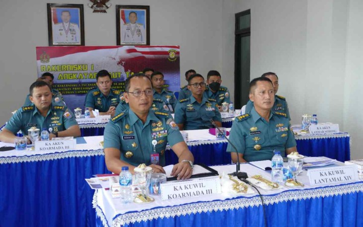 Kakuwil Koarmada III ikuti Rakernisku I TNI Angkatan Laut TA. 2022 