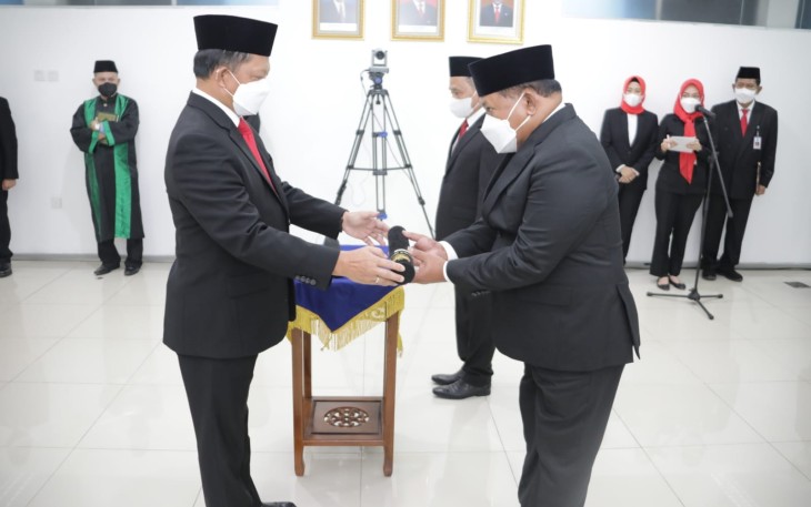 Mendagri saat melantik pejabat BNPP