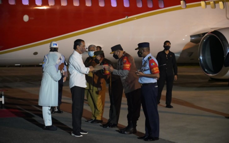 Presiden RI tiba di Bandara Haluoleo dalam kunjungannya ke  Kendari  