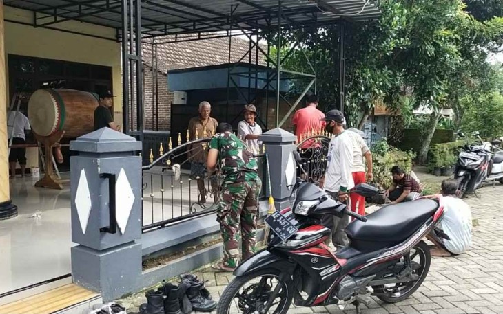 Pengecekan pagar rumah ibadah di wilayah binaan