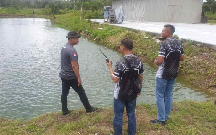 Tim Aju saat pengecekan spot perikanan