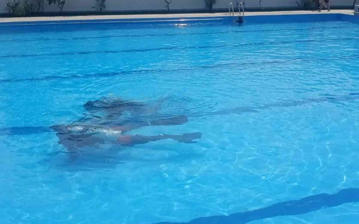 Latihan selam Scuba Prajurit Satlinlamil 3 Makassar 