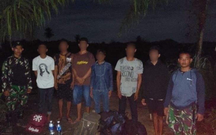 Gagalkan 6 orang TKI Ilegal asal Indonesia di jalan tikus perbatasan