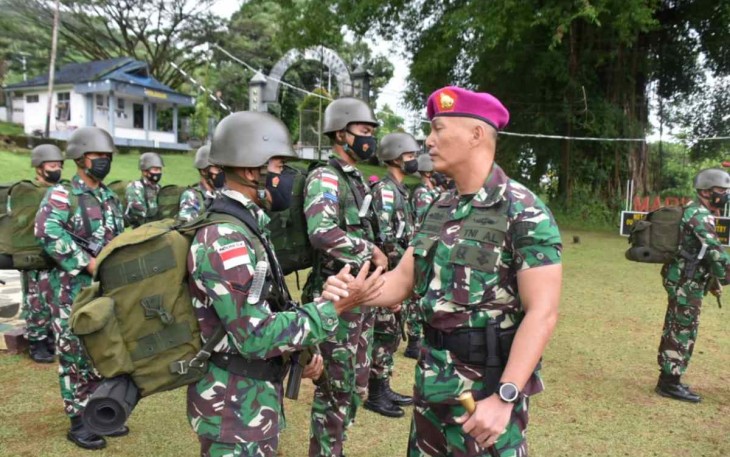 Danyonmarhanlan IX Ambon salami prajurit Pratugas Pam Pulau Terluar Pulau Metimarang 