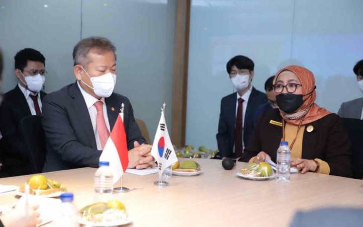 Pertemuan delegasi Korsel dengan Plt Gubernur DKI Jakarta bidang tata ruang dan lingkungan hidup Vera Revina di Jakarta 