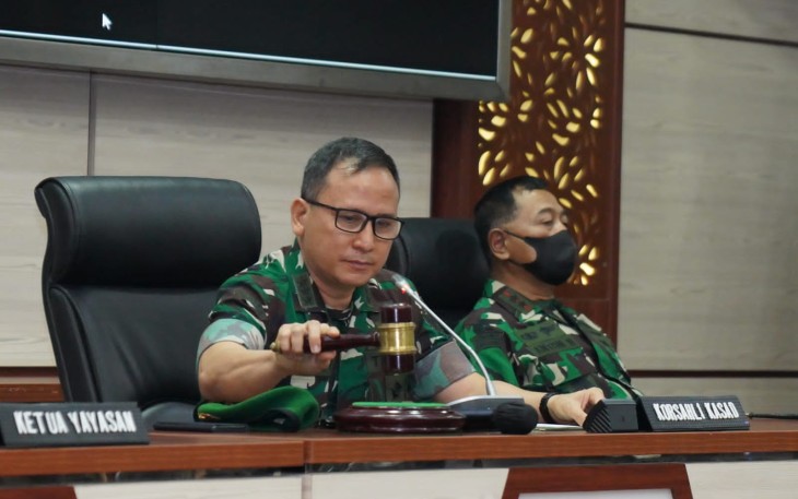 Koorsahli Kasad saat membuka media week Pasis Seskoad mahir komunikasi publik