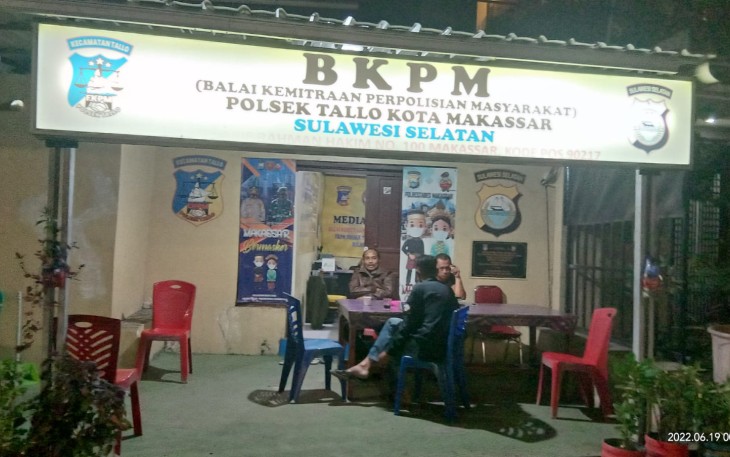 Tim penilai lomba  kamtibmas  Polrestabes Makassar  sambangi lokasi lomba  di malam hari 