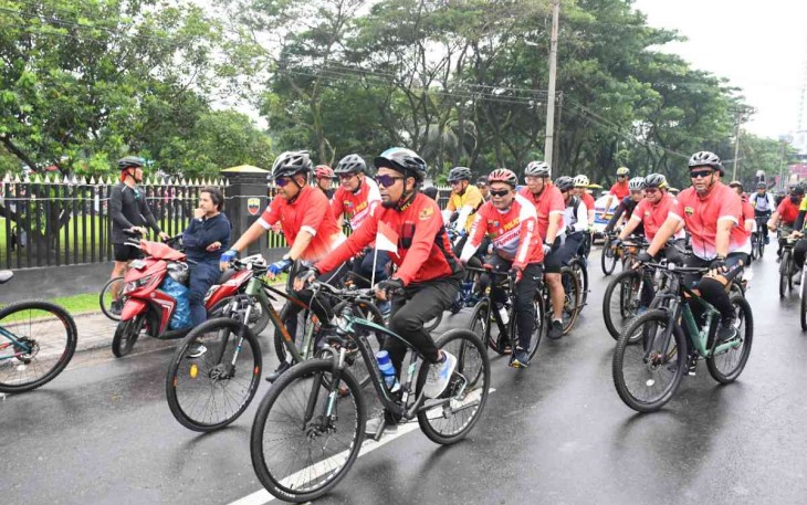 Fun bike meriahkan HUT Kodam I/BB dan Hari Bhayangkara di Medan