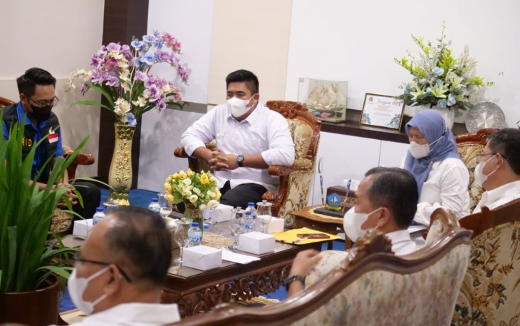 Plt Bupati Bintan Roby Kurniawan saat Audiensi Dengan Jajaran BP Bintan