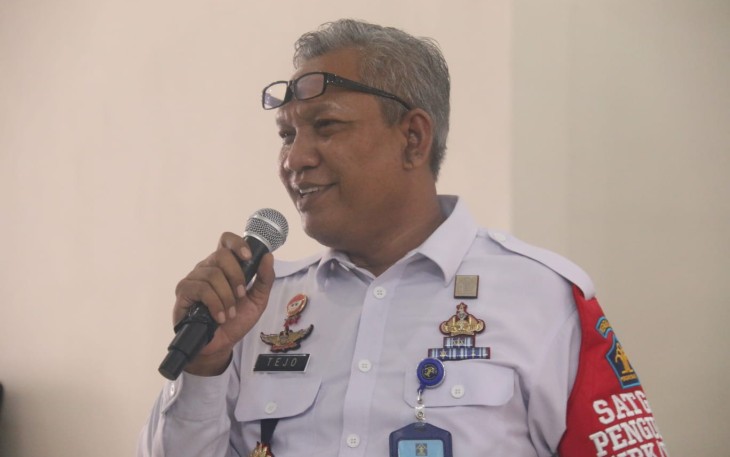 Tejo Harwanto saat memberikan pembekalan CPNS di Kanwil Kemenkumham Banten 