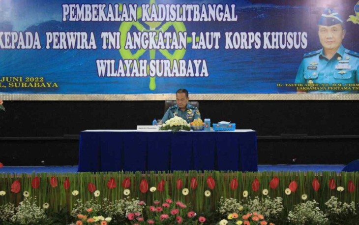 Kadislitbangal saat tatap muka dengan perwira khusus dan kotama di Jaka6