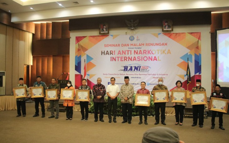 Hari Anti Narkotika Internasional Tahun 2022 di Hotel Ultima Ratu Serang