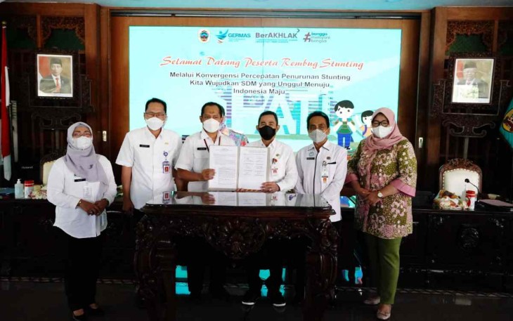 Bupati Pati Haryanto bersama instansi terkait dalam musyawarah stunting