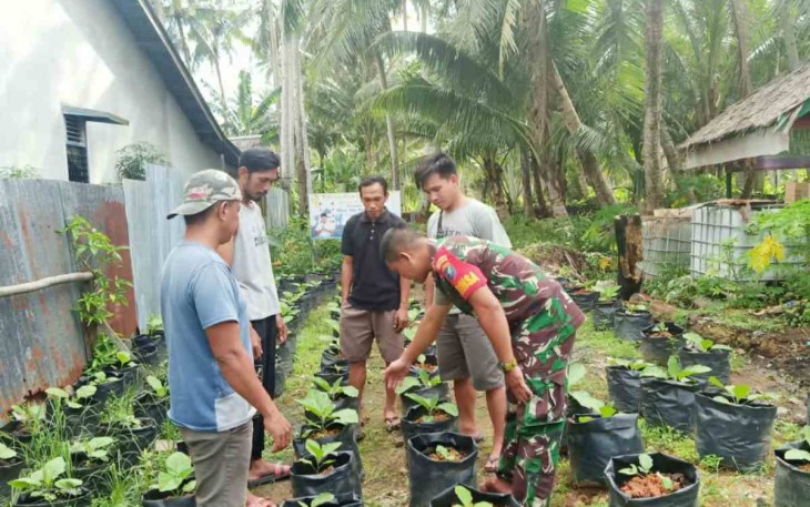 Babinsa dukung Hanpangan di Karimunting 