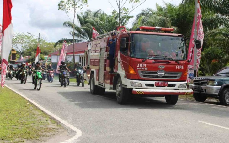 Konvoi gabungan prajurit Kodim 0913/PPU ke Polres PPU
