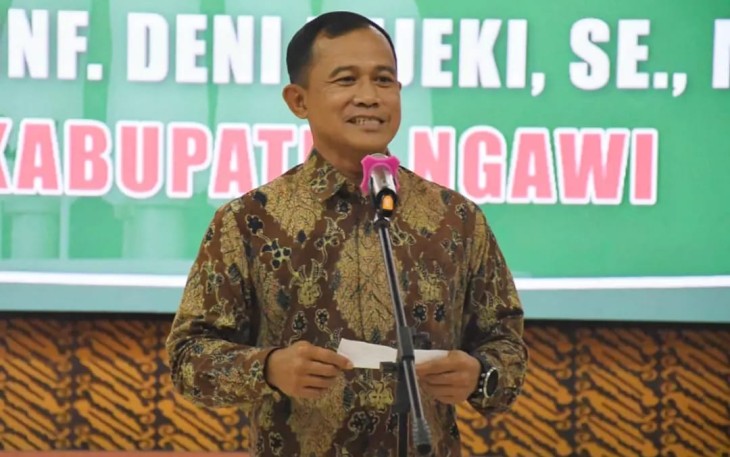 Danrem 081/DSJ saat memberikan sambutan acara silaturahmi bersama Forkopimda Kabupaten Ngawi