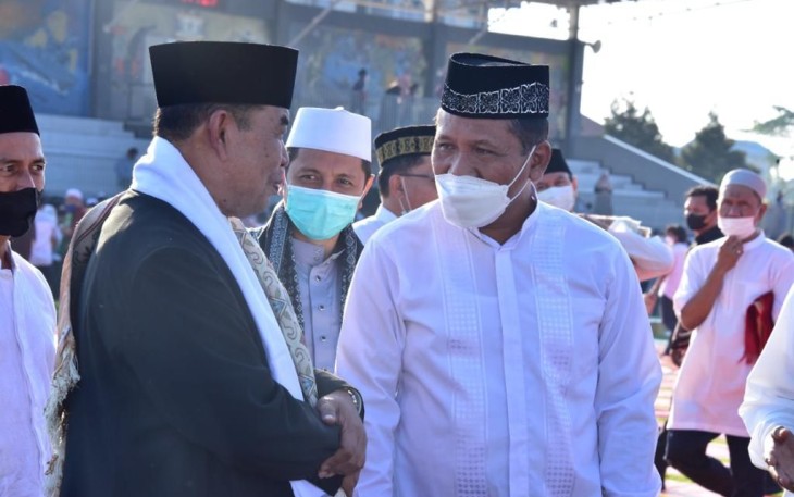 Wakasal usai salat idul adha di lapangan bola Kolat Armada I Jakarta