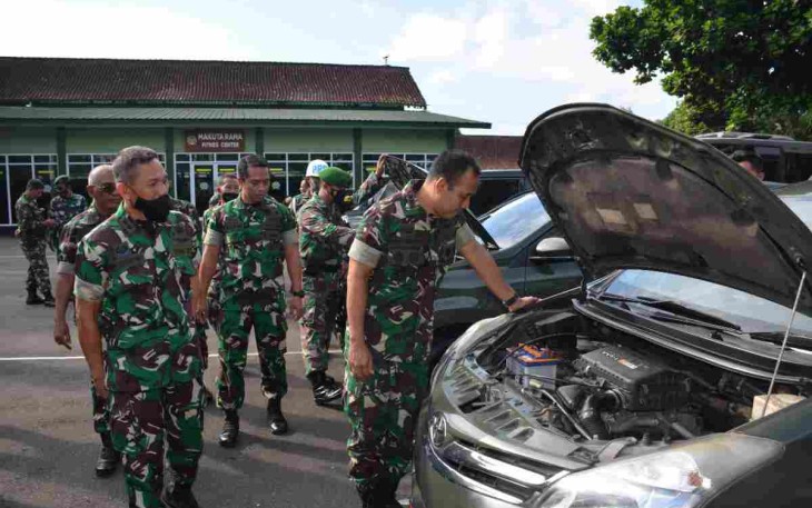Danrem 073/Mkt turun langsung pengecekan kendaraan dinas