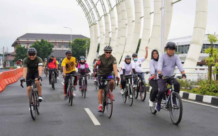 Gowes bareng di Purwokerto 
