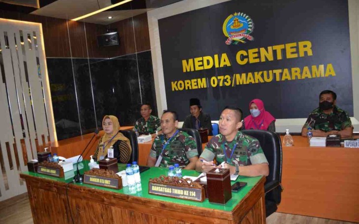 Danrem 073/Mkt ikuti Rakornis TMMD Ke-114