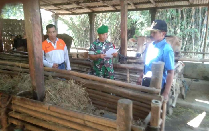Pengecekan hewan ternak warga di wilayah binaan 