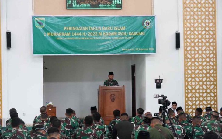 Peringatan tahun baru islam di masjid Istiqlal Kodam Kasuari 