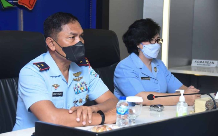 Wadan Koharmatau saat ikuti Pembekalan Ibu Winayadhati Kanya Sena secara virtual di Koharmatau 