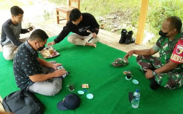 Serda Sihno saat silaturahmi bersama tokoh pemuda desa binaan